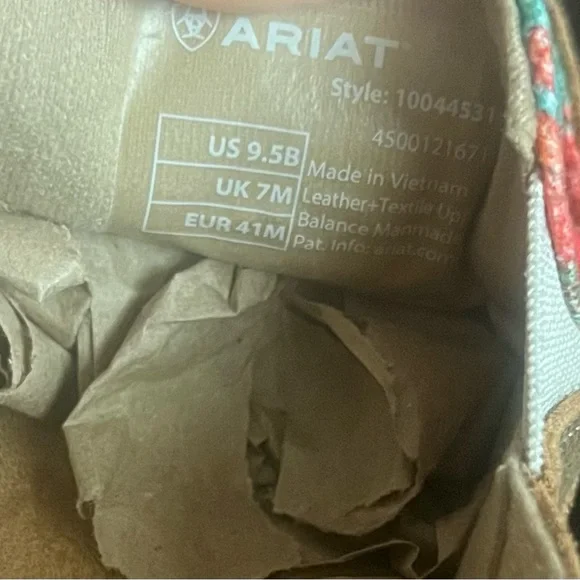 Ariat Floral Brown Loafers - Picture 7 of 7